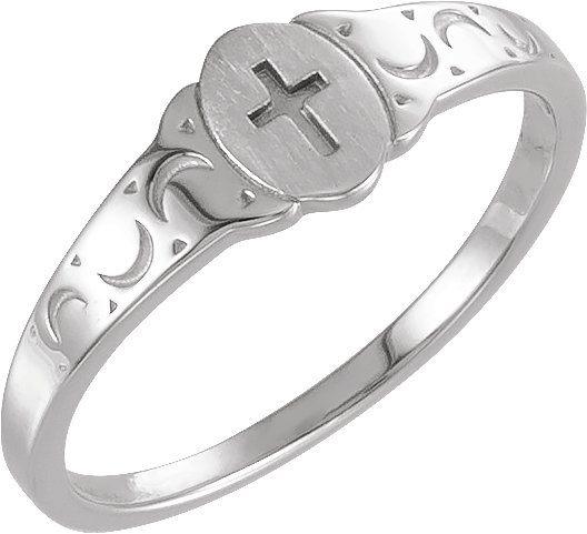 Youth Cross Signet Ring