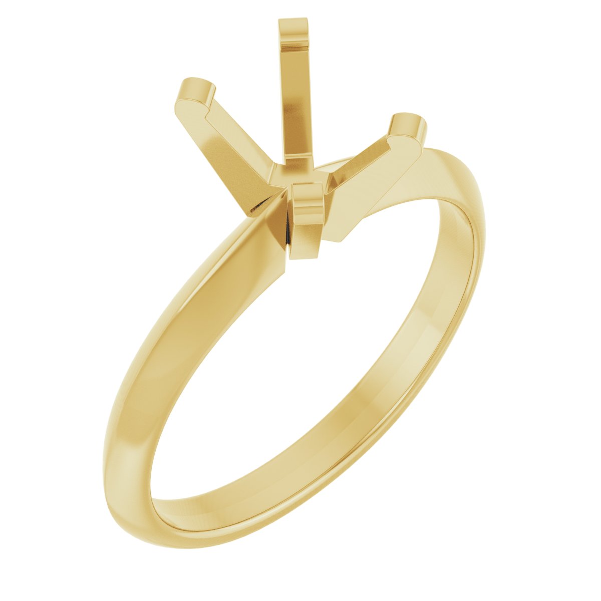 Knife-Edge Solitaire Engagement Ring