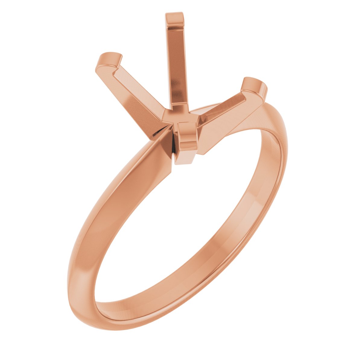 Knife-Edge Solitaire Engagement Ring
