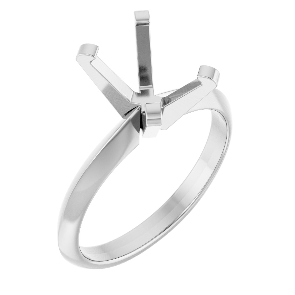 Knife-Edge Solitaire Engagement Ring