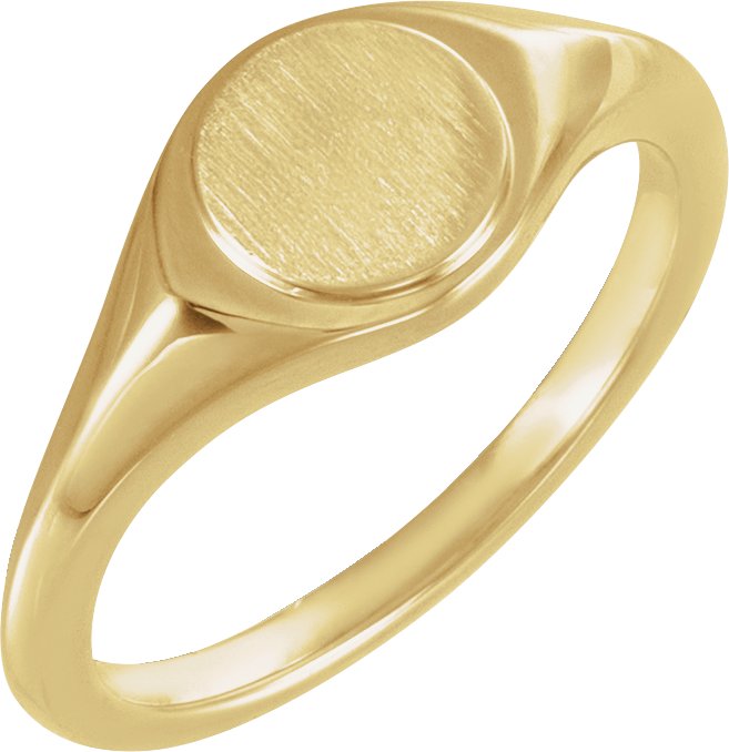 Round Signet Ring