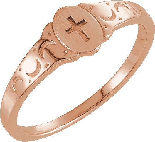 Youth Cross Signet Ring