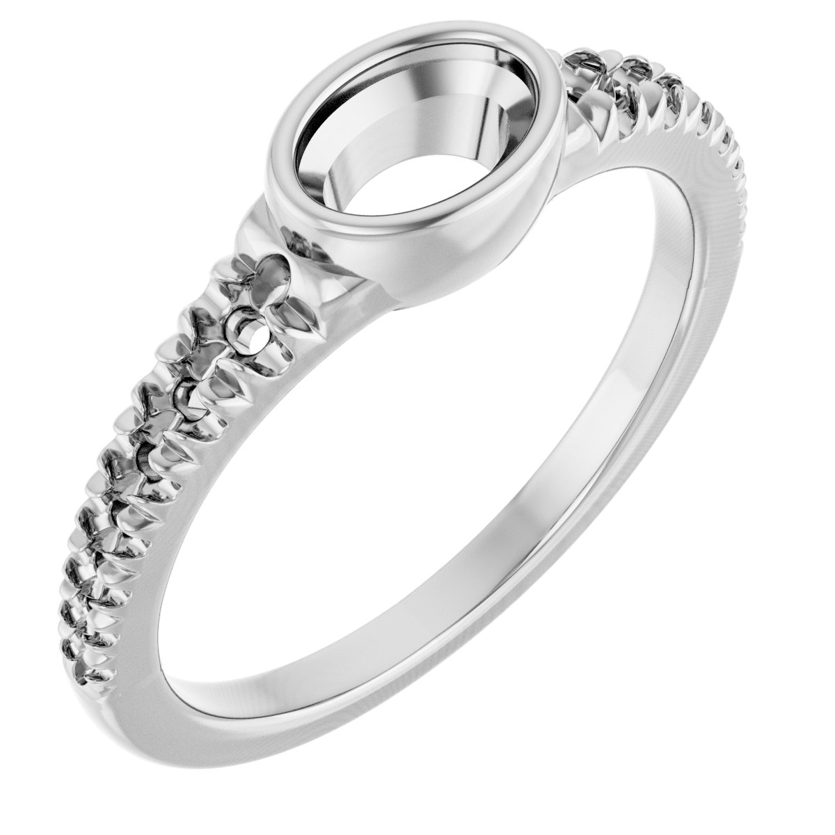 Bezel-Set Accented Ring