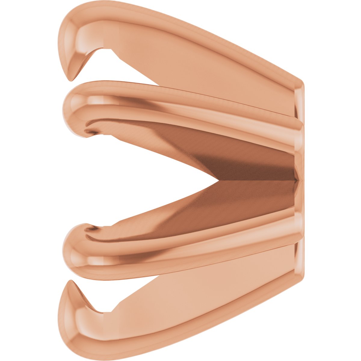 Round 6-Prong Claw Low Earring Setting