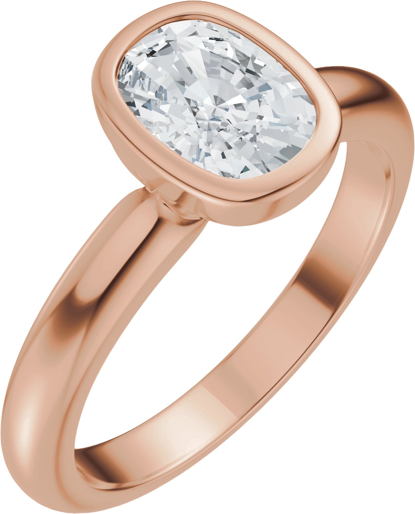 Bezel-Set Accented Engagement Ring or Band
