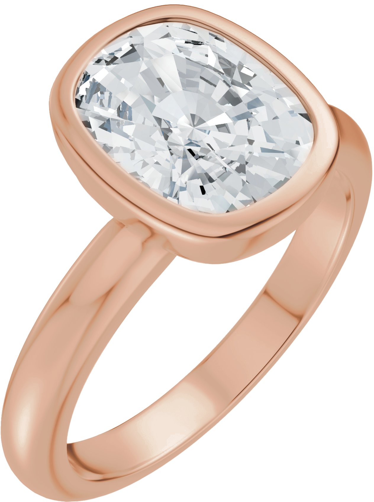 Bezel-Set Accented Engagement Ring or Band