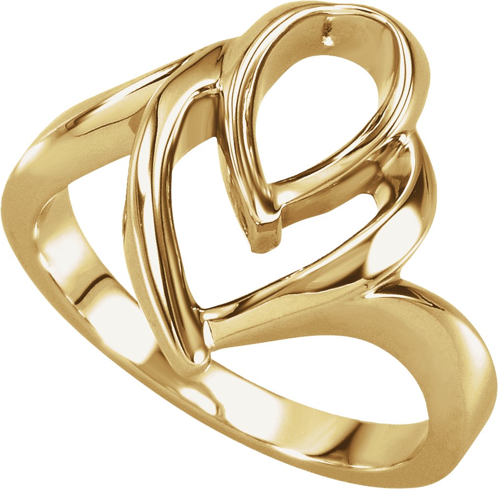 14K Yellow Freeform Ring