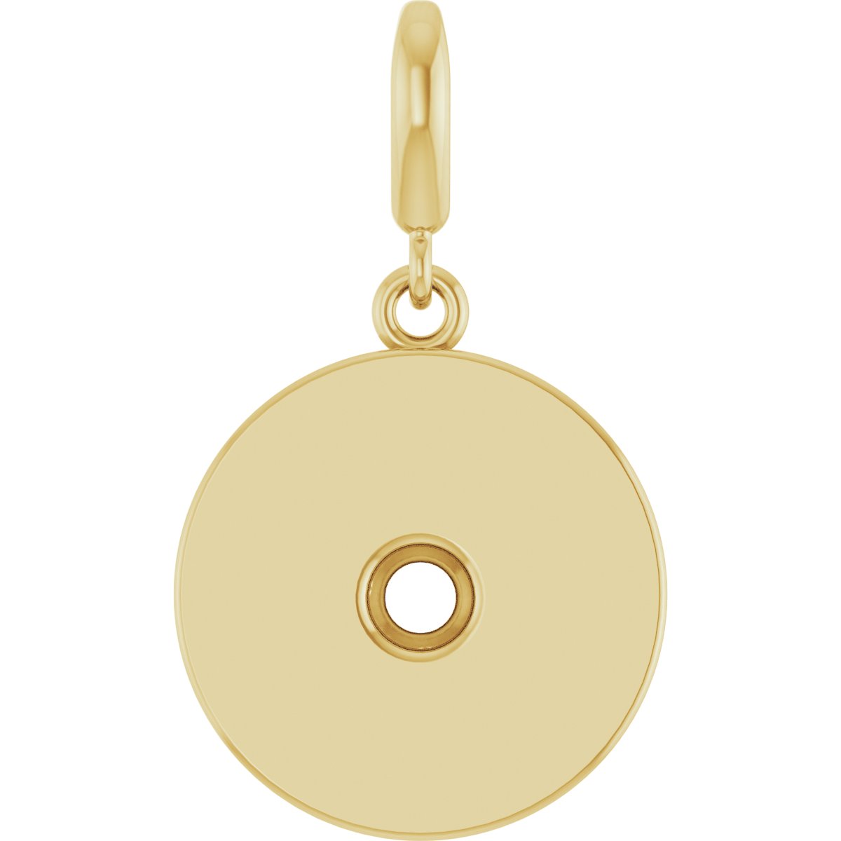 Accented Disc Charm/Pendant
