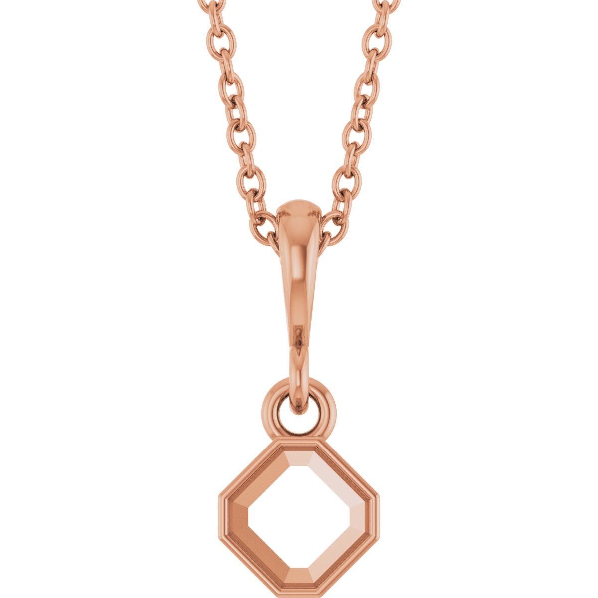 Bezel-Set Solitaire Necklace