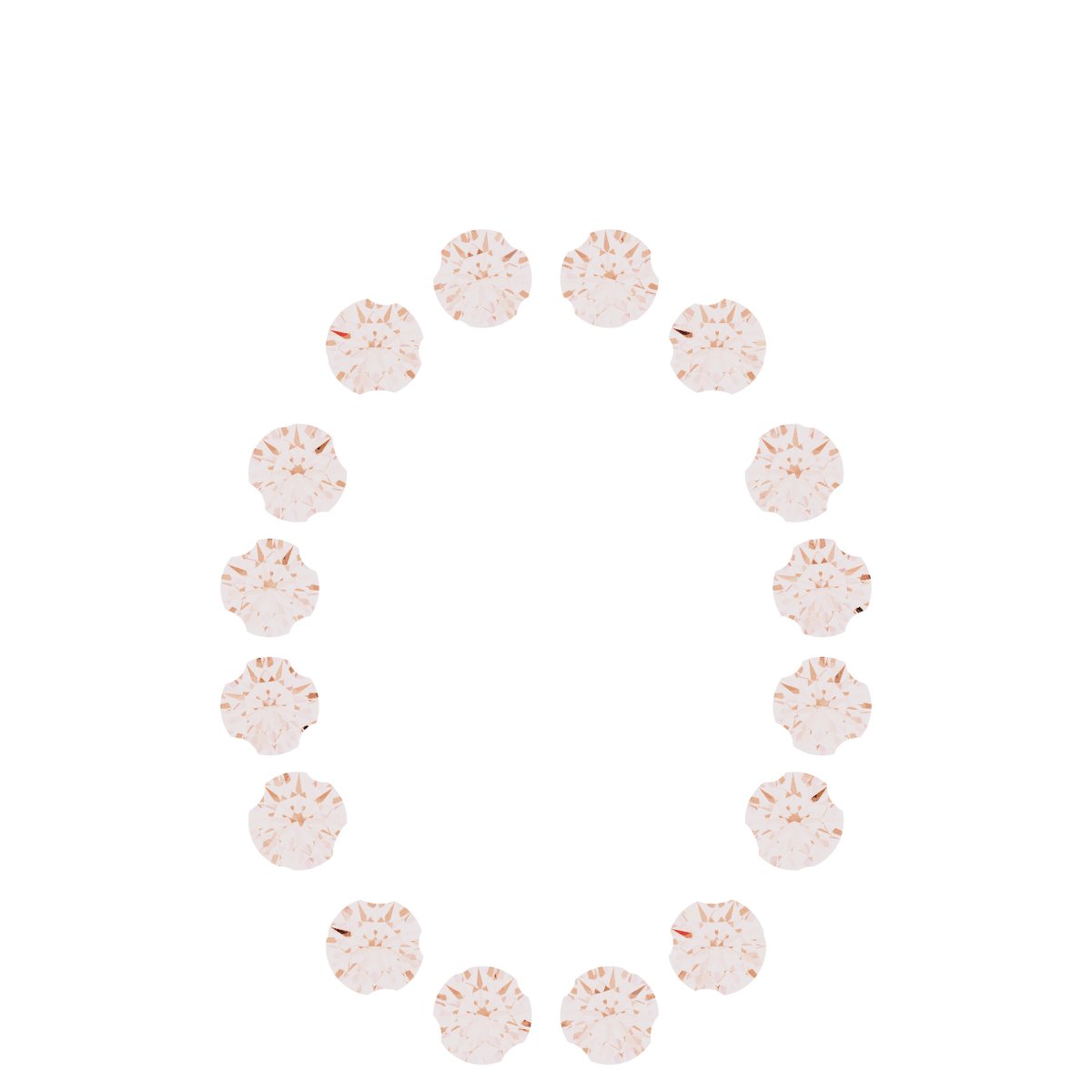 Oval 4-Prong Halo-Style Dangle