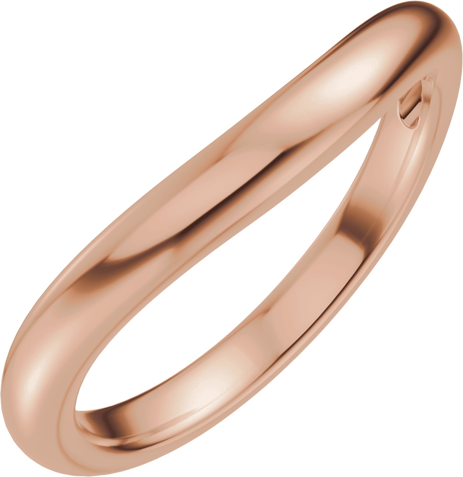 Bezel-Set Solitaire Asymmetric Engagement Ring or Band