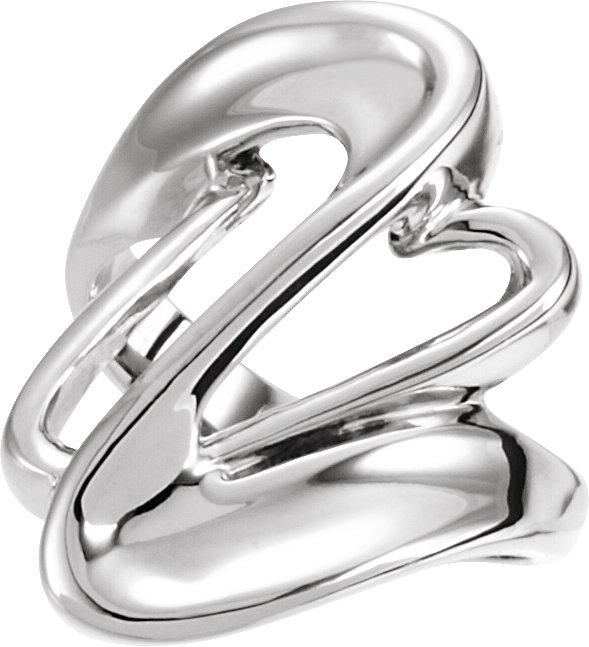 14K White Fashion Ring