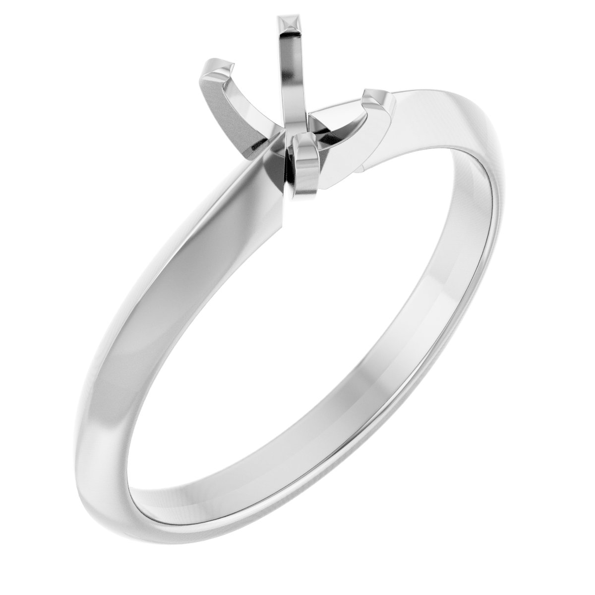 Solitaire Knife-Edge Engagement Ring