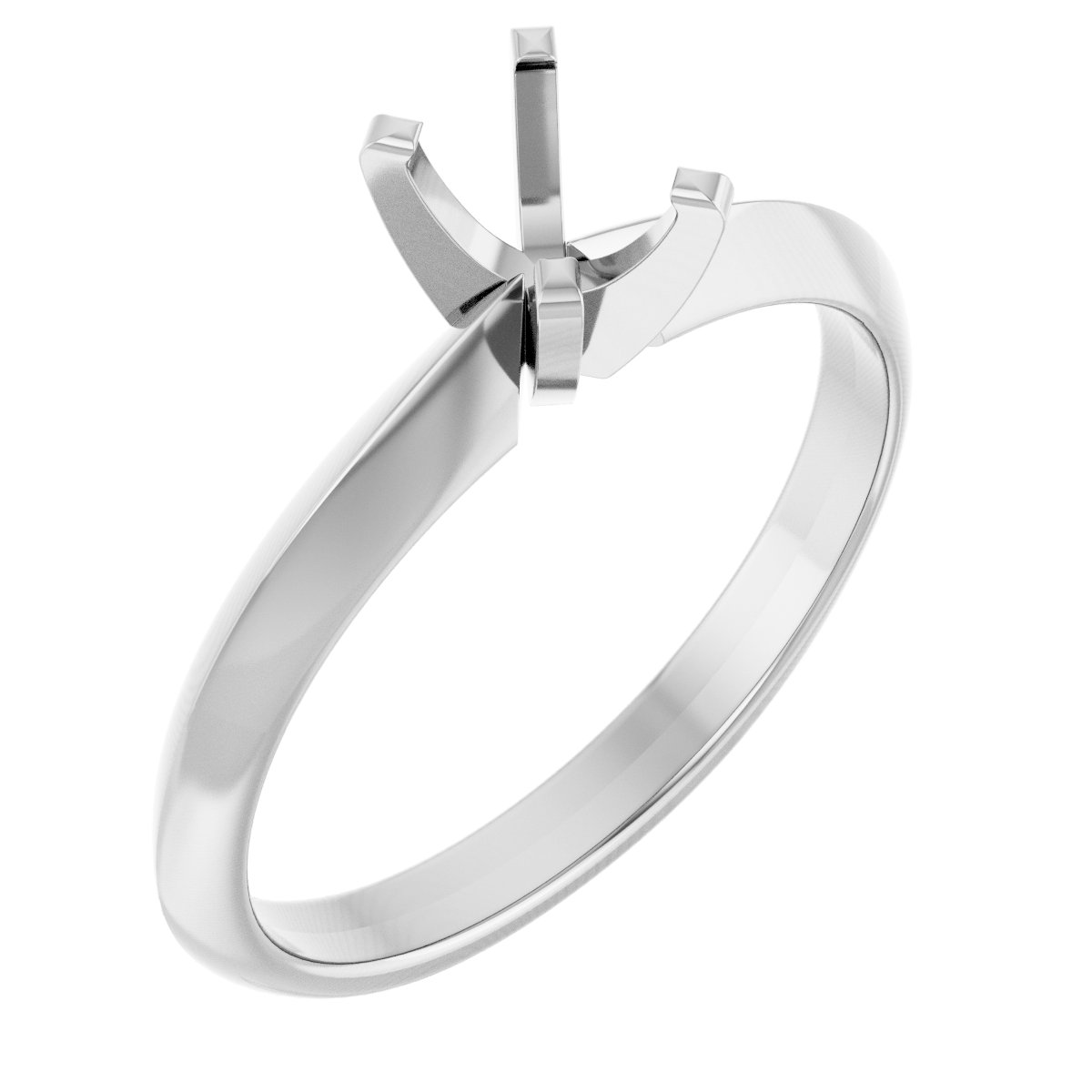 Solitaire Knife-Edge Engagement Ring