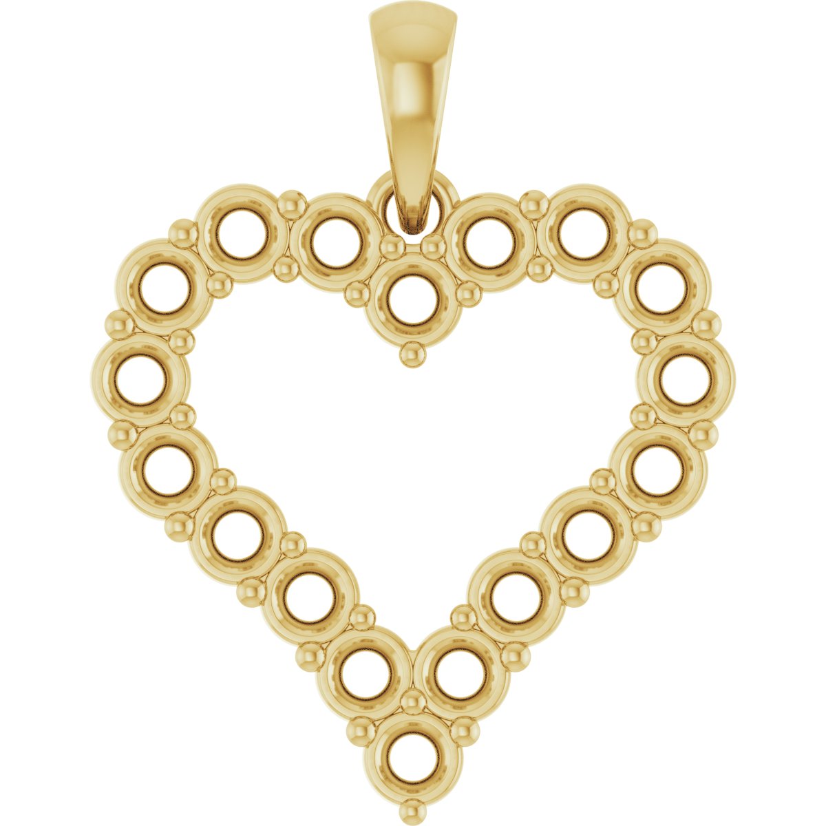 Accented Heart Pendant