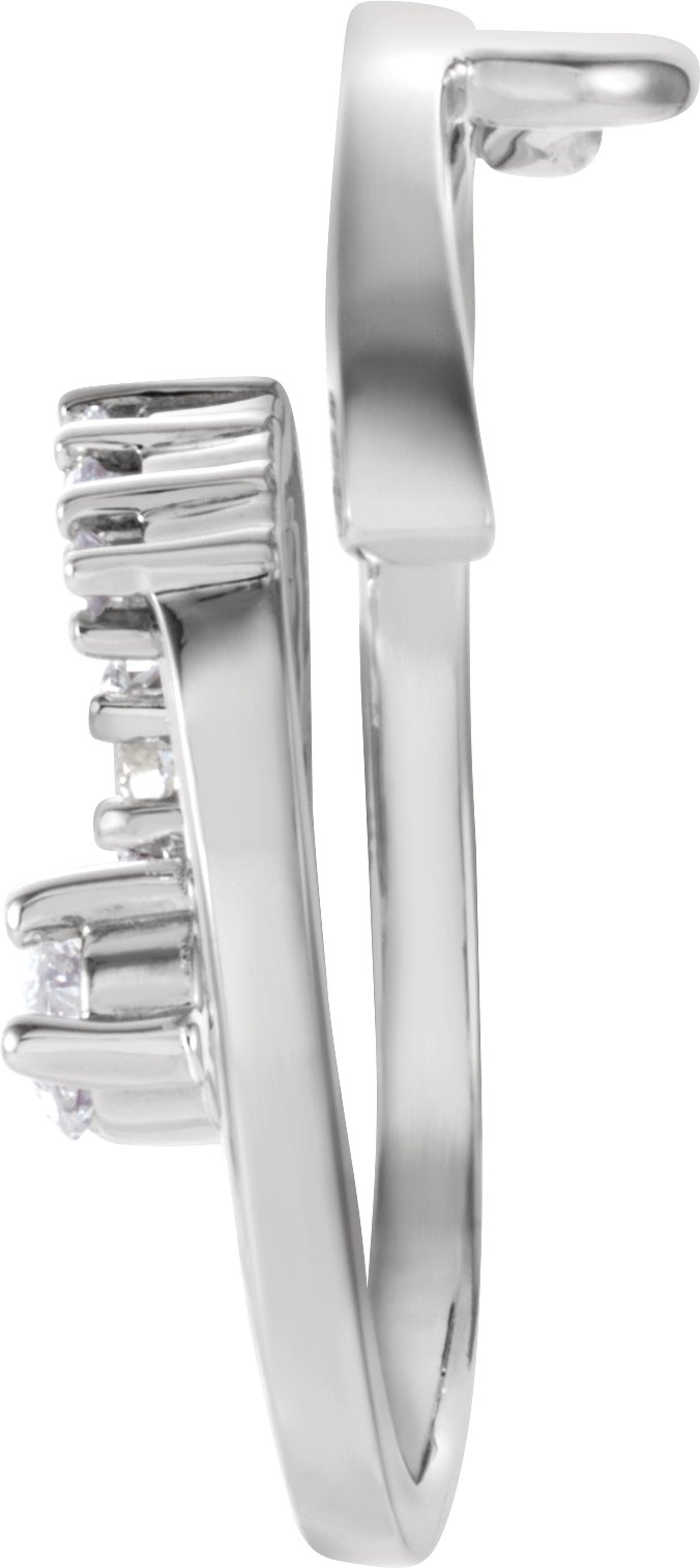 1/2 Natural Diamond Journey Spiral Pendant view 2