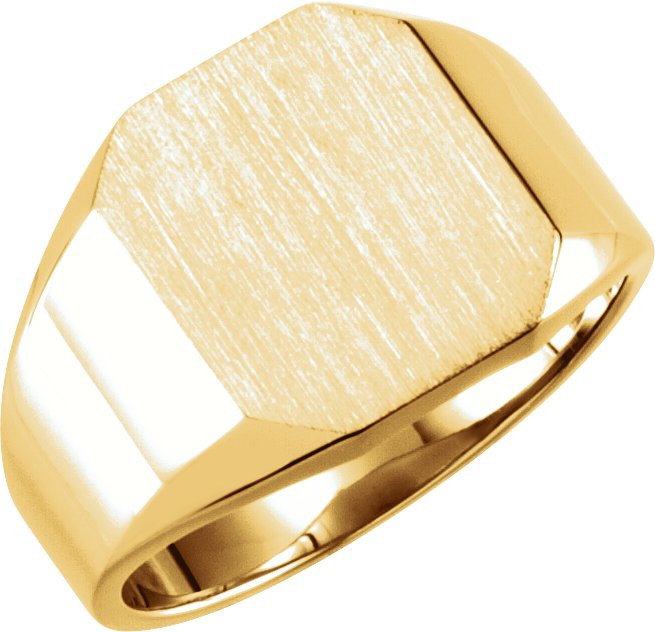 Octagon Signet Ring