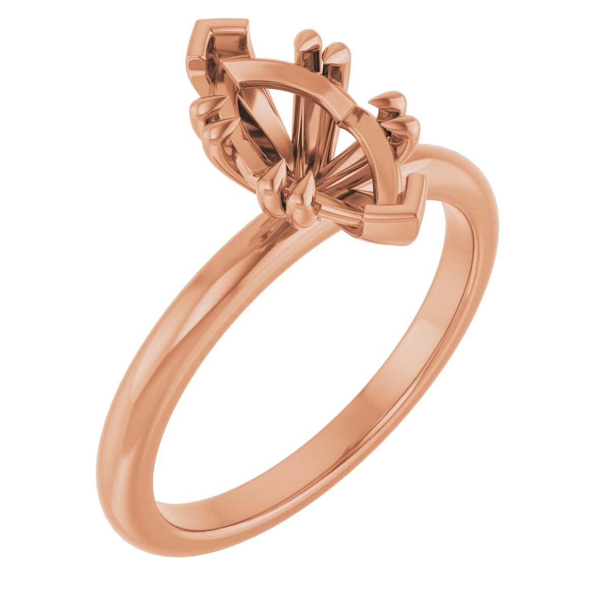 Double Claw-Prong Engagement Ring
