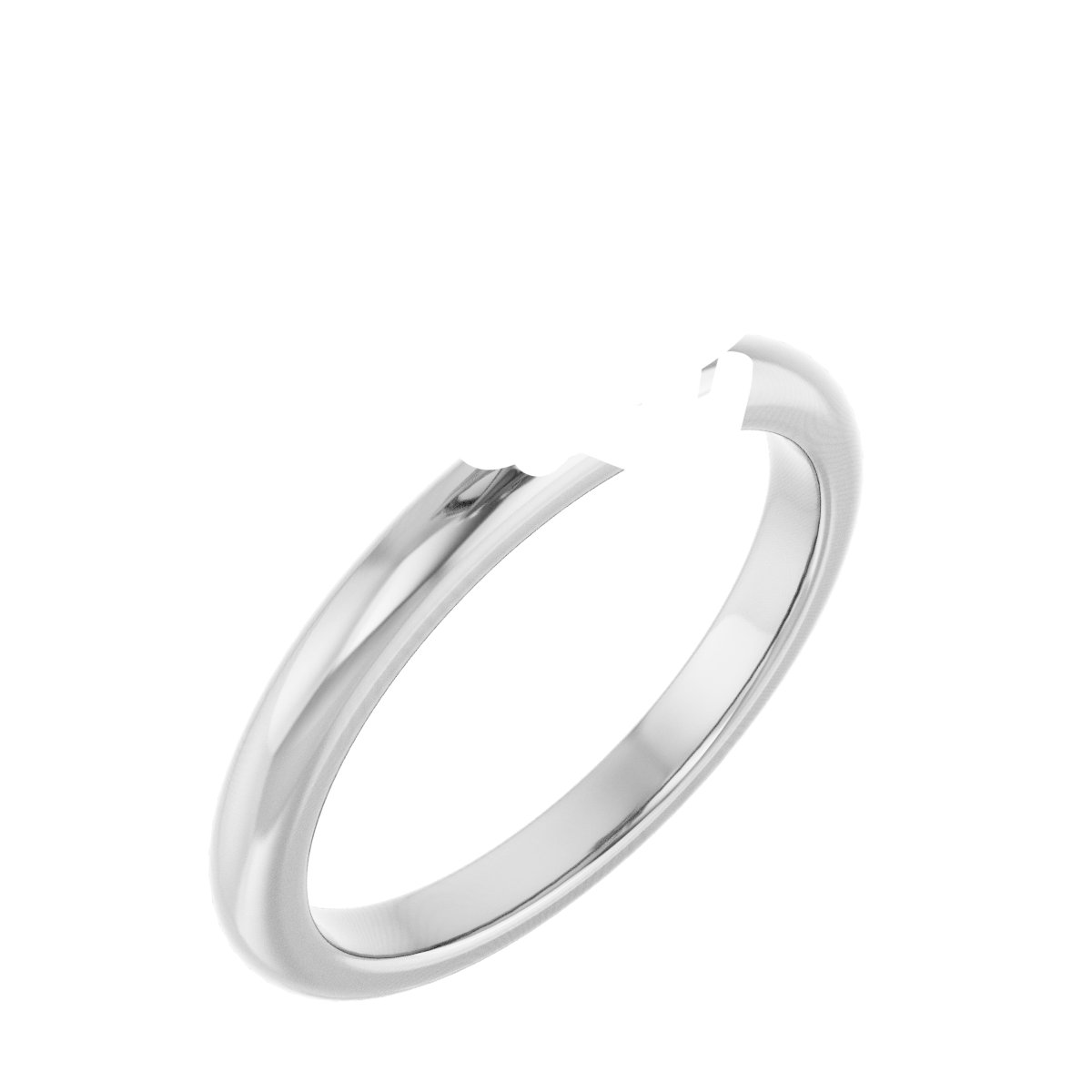 Double Claw-Prong Engagement Ring