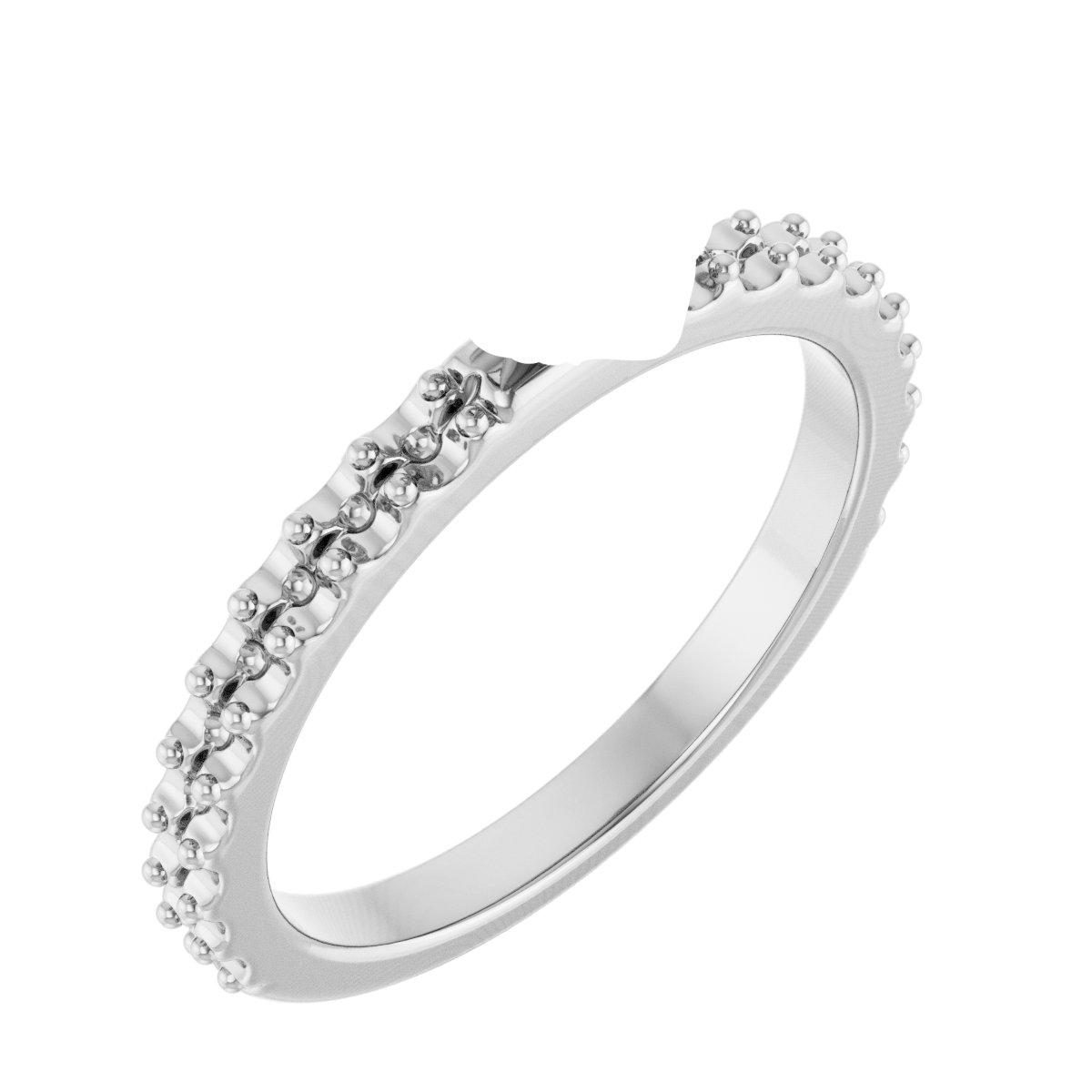 Double Claw-Prong Engagement Ring