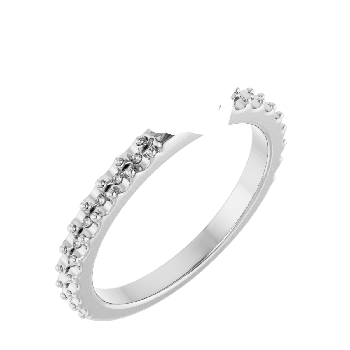 Double Claw-Prong Engagement Ring