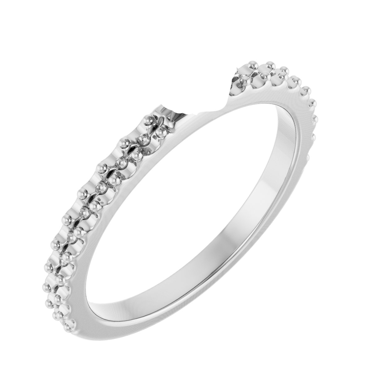 Double Claw-Prong Engagement Ring
