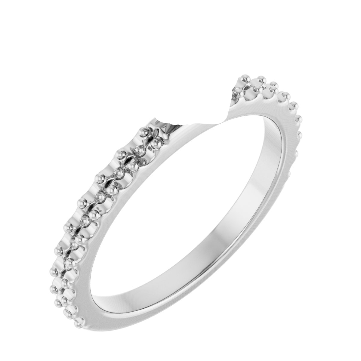 Double Claw-Prong Engagement Ring