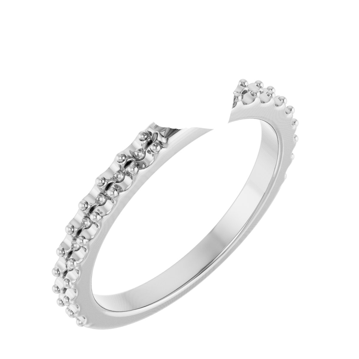 Double Claw-Prong Engagement Ring