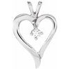 Diamond Heart Pendant .1 CTW Ref 588885