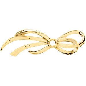 Accented Bow Brooch