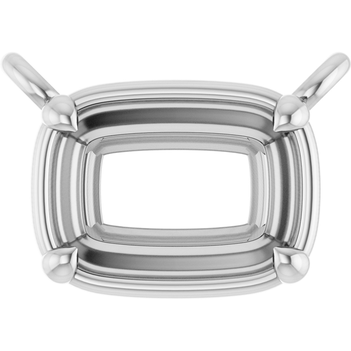4-Prong Claw Bezel-Style Necklace Center