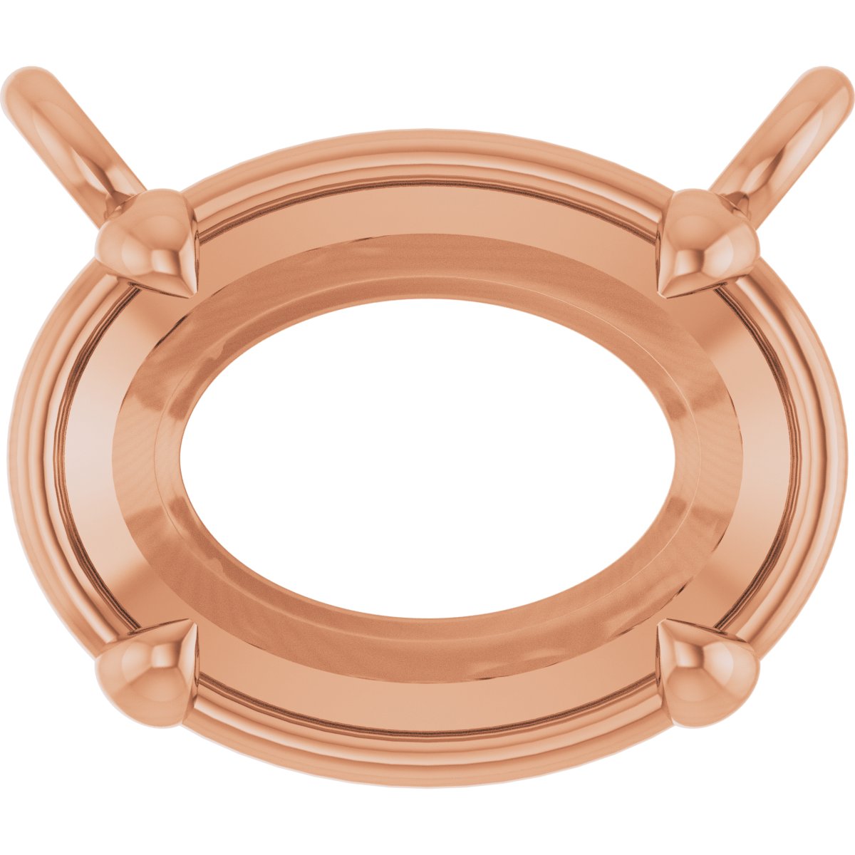 4-Prong Claw Bezel-Style Necklace Center