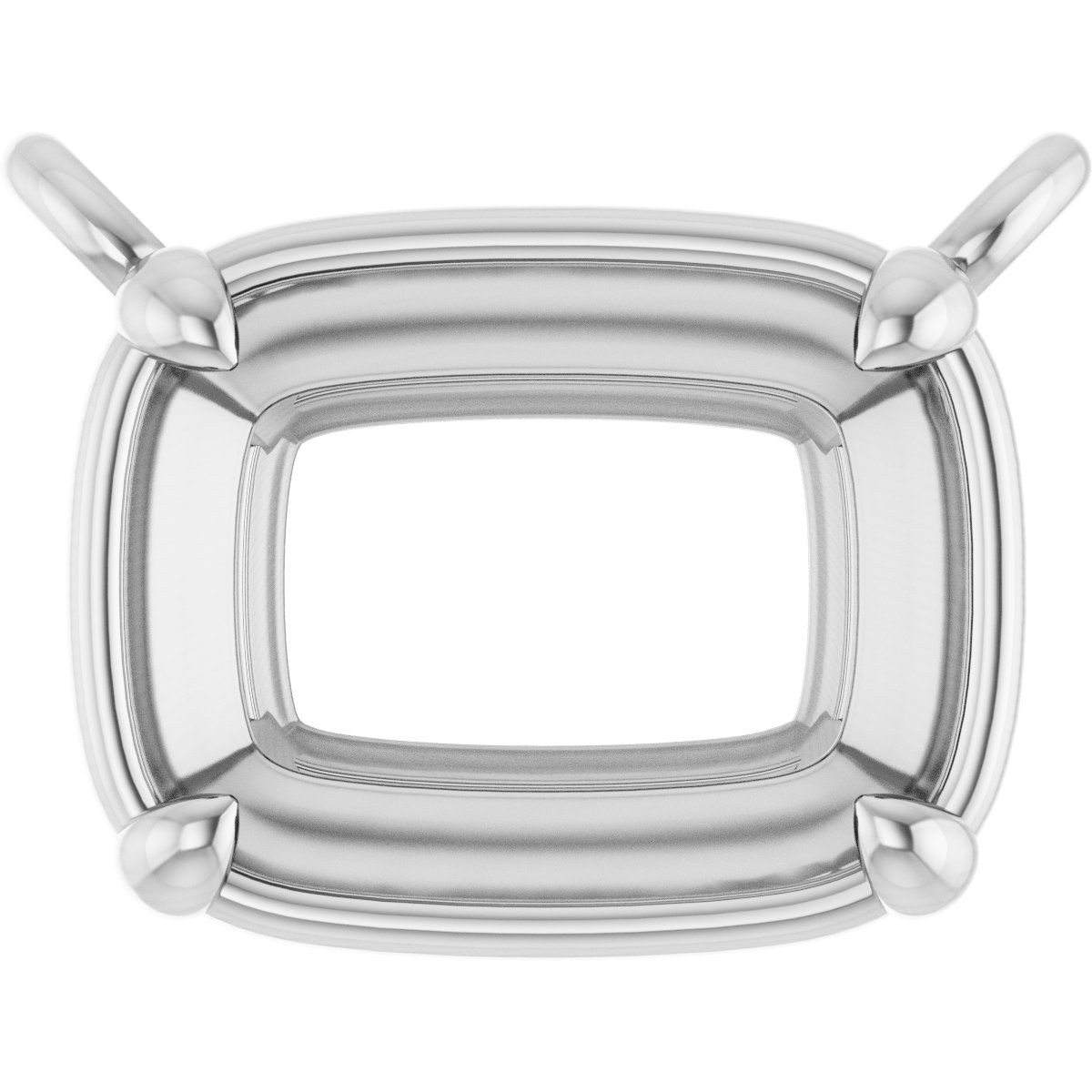 4-Prong Claw Bezel-Style Necklace Center