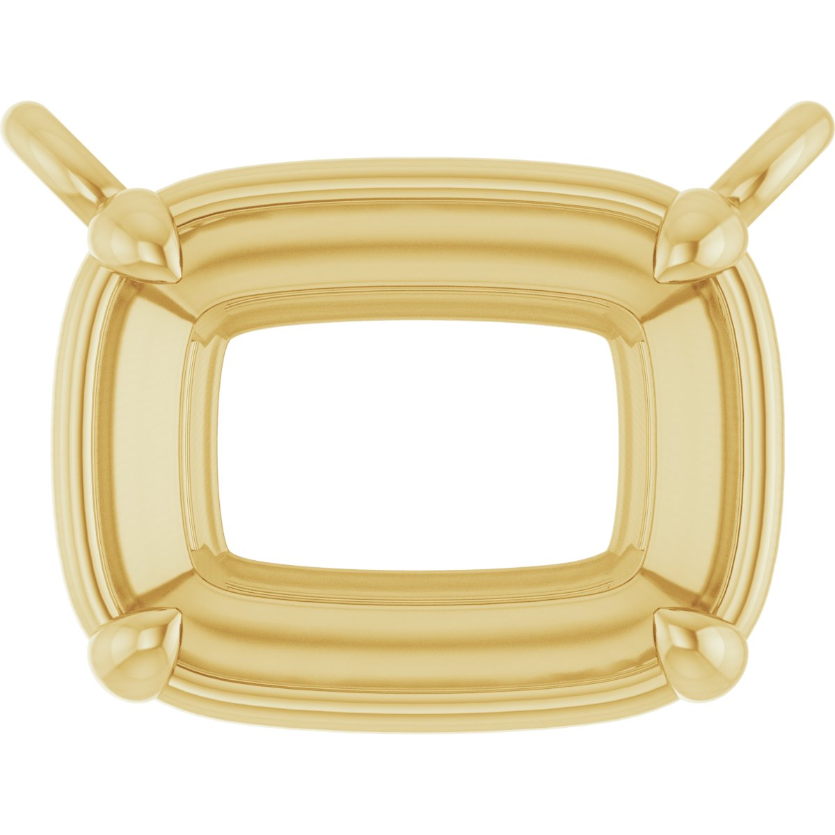 4-Prong Claw Bezel-Style Necklace Center