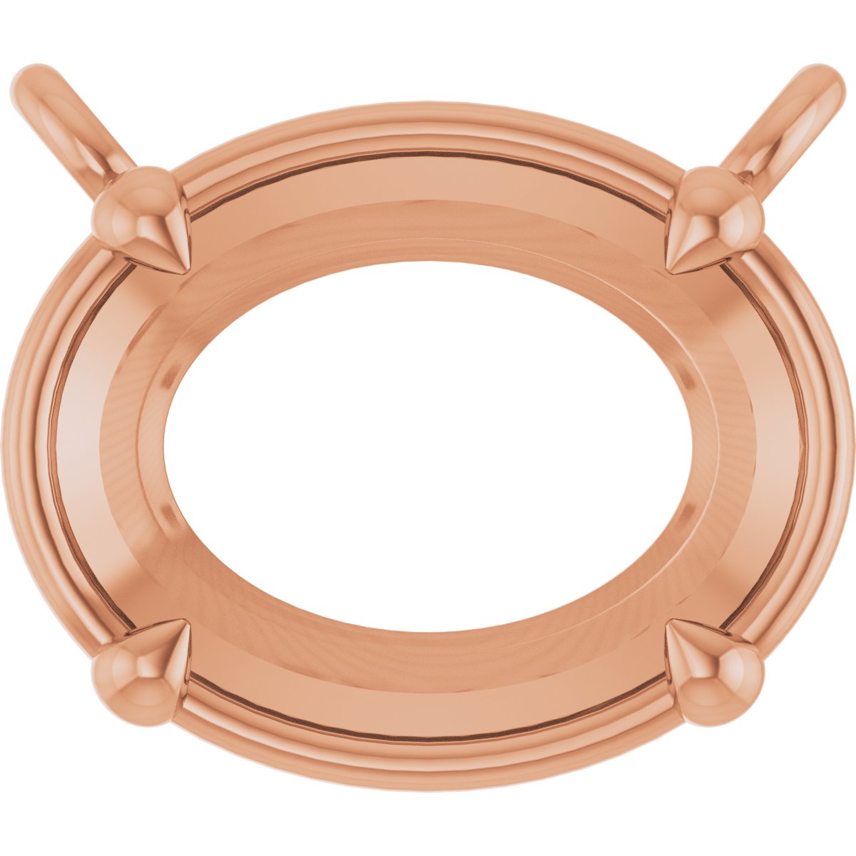 4-Prong Claw Bezel-Style Necklace Center