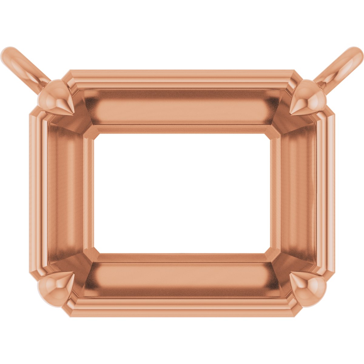 4-Prong Claw Bezel-Style Necklace Center