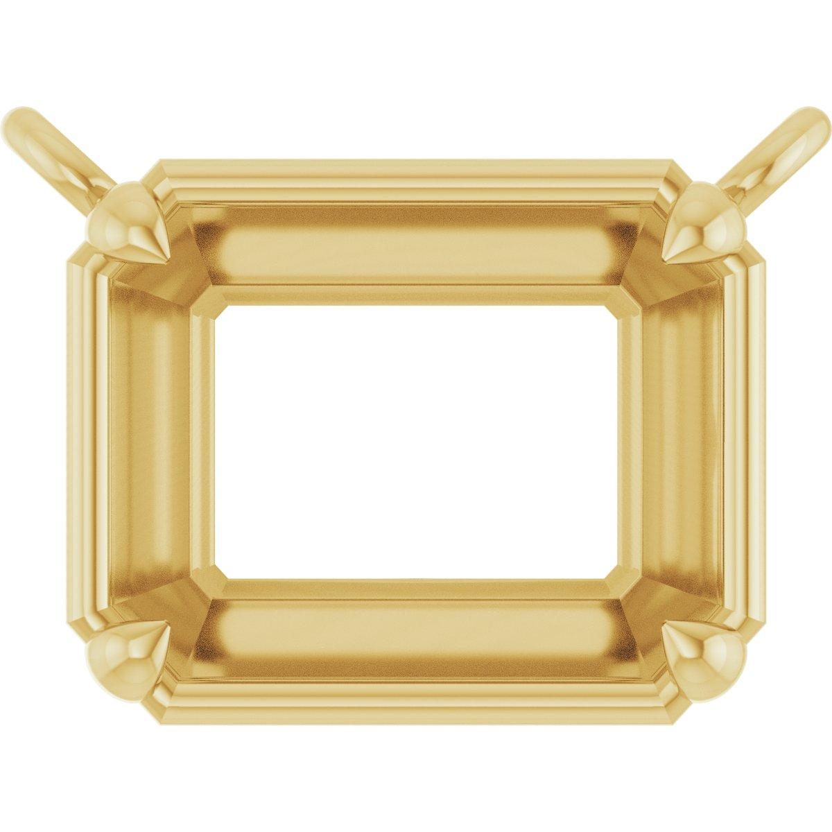 4-Prong Claw Bezel-Style Necklace Center