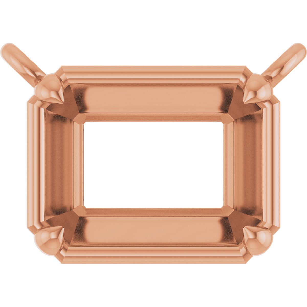 4-Prong Claw Bezel-Style Necklace Center