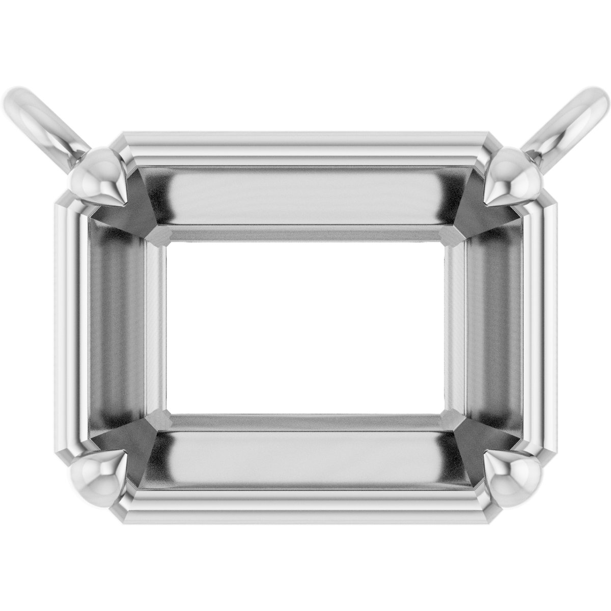 4-Prong Claw Bezel-Style Necklace Center