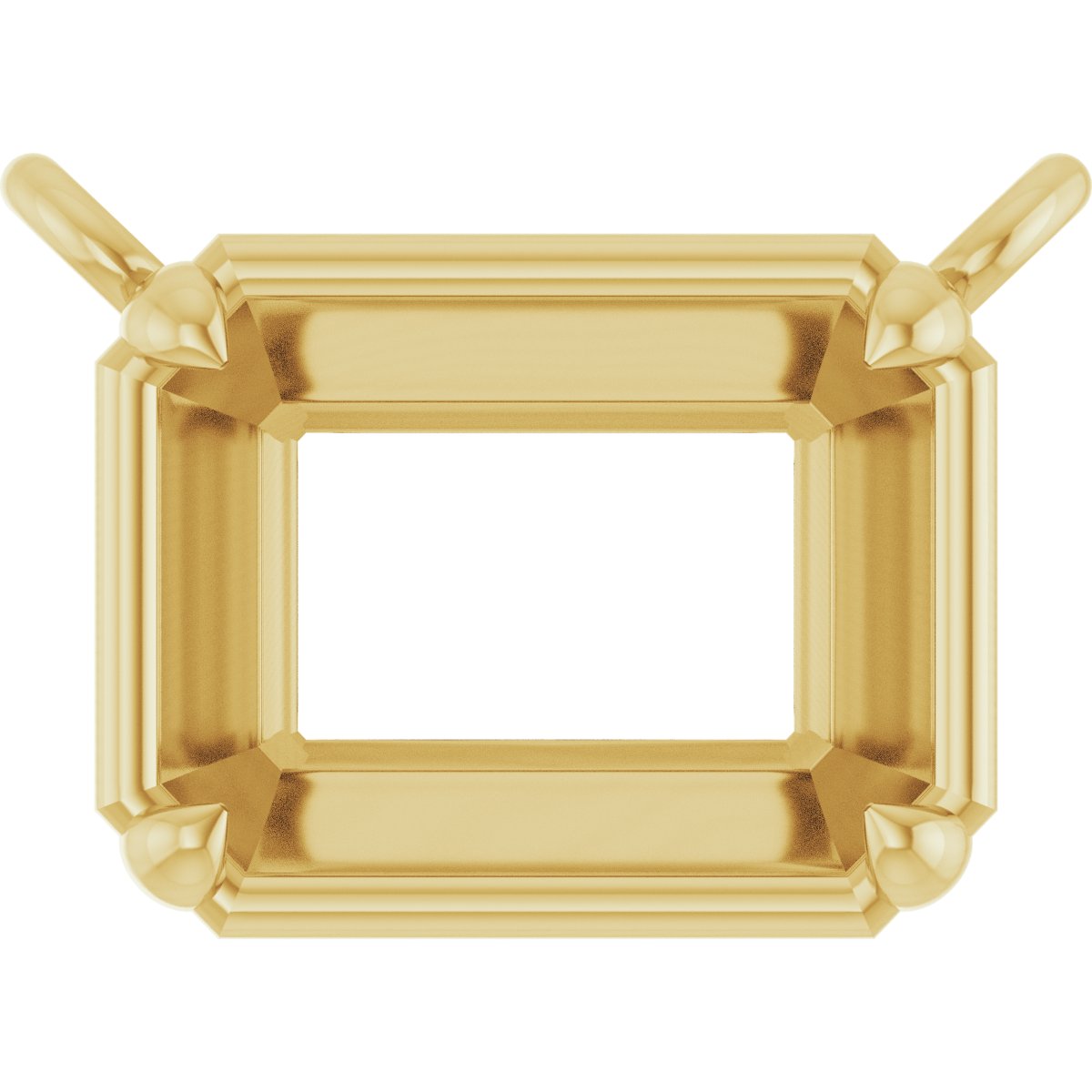 4-Prong Claw Bezel-Style Necklace Center