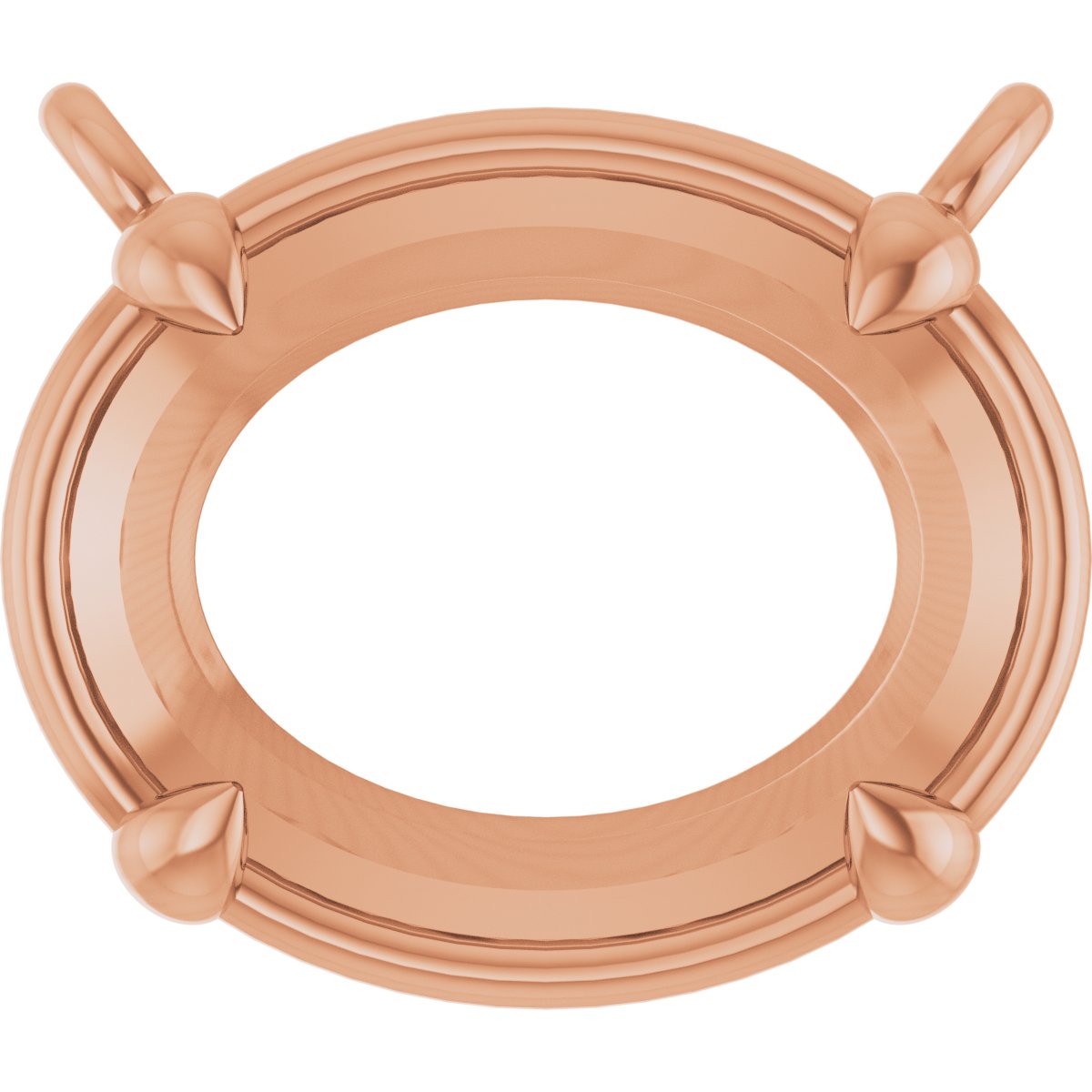 4-Prong Claw Bezel-Style Necklace Center