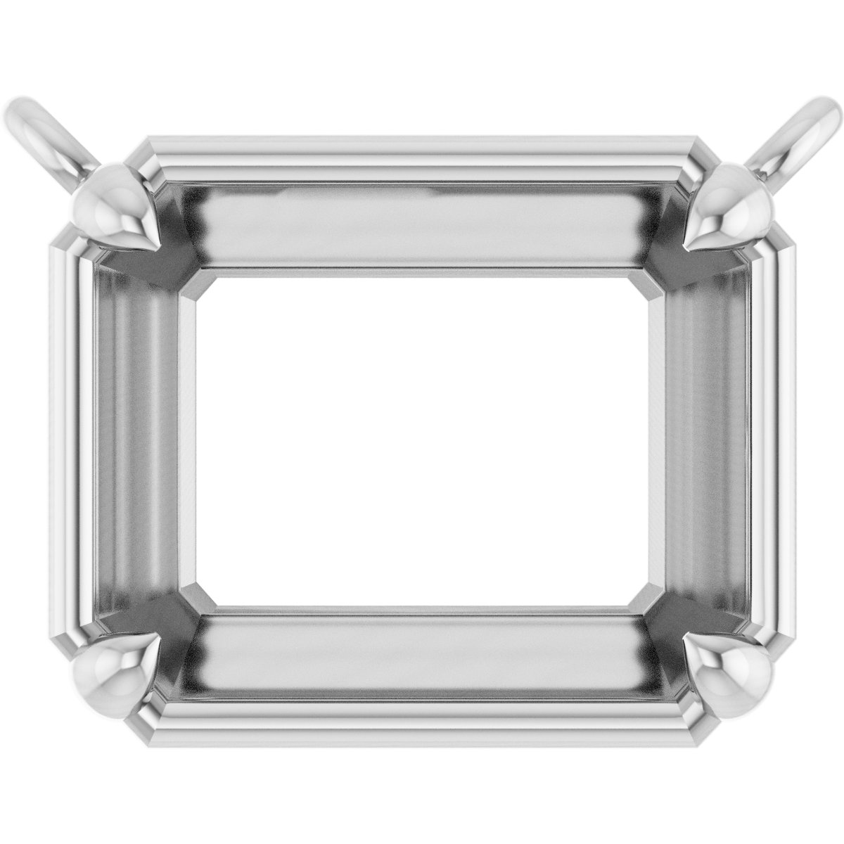 4-Prong Claw Bezel-Style Necklace Center