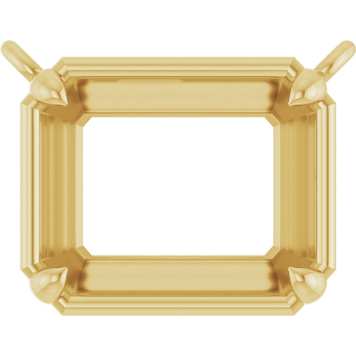 4-Prong Claw Bezel-Style Necklace Center
