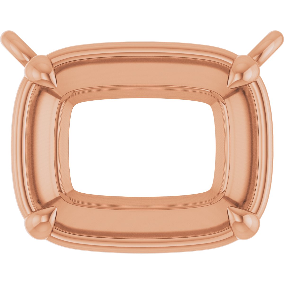 4-Prong Claw Bezel-Style Necklace Center