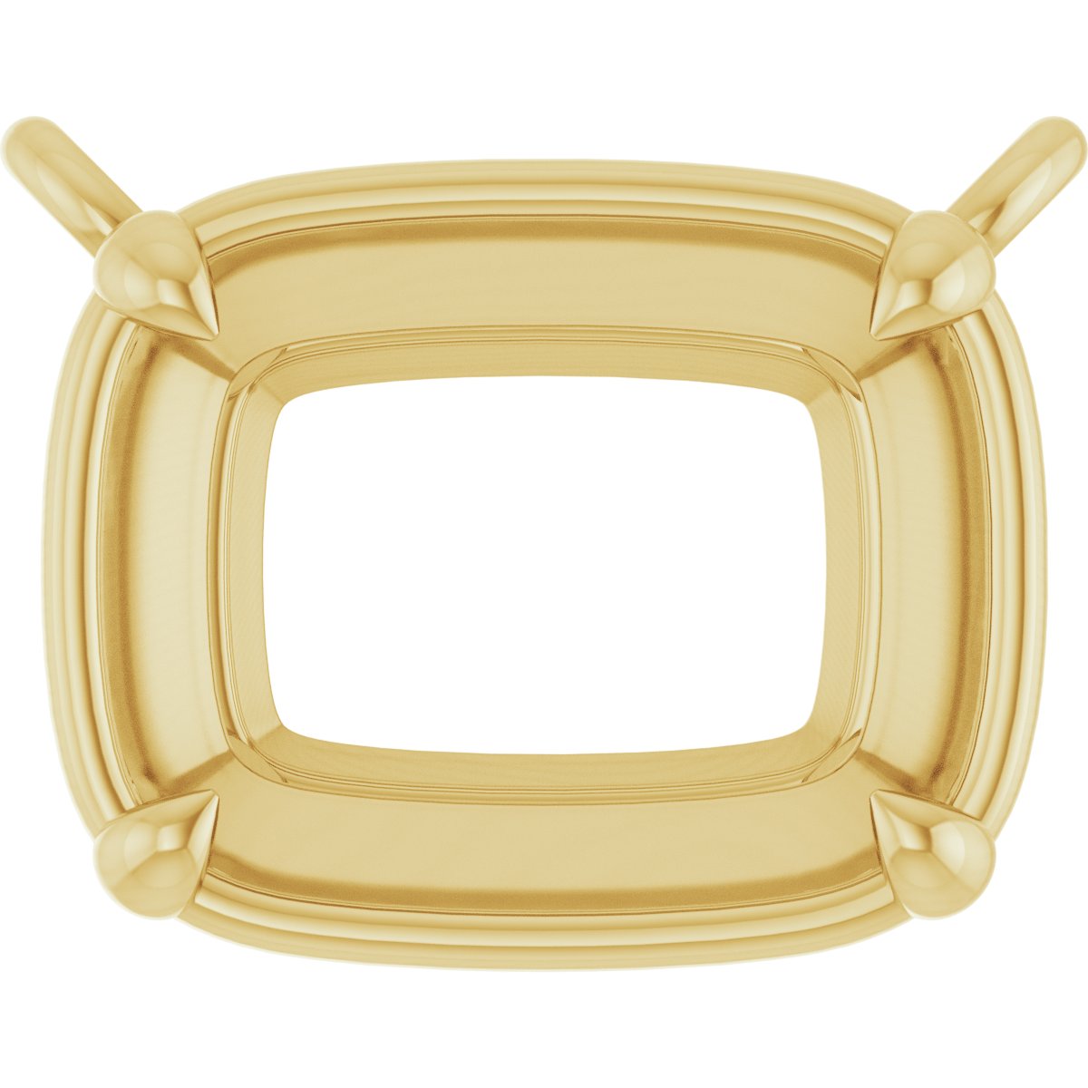 4-Prong Claw Bezel-Style Necklace Center
