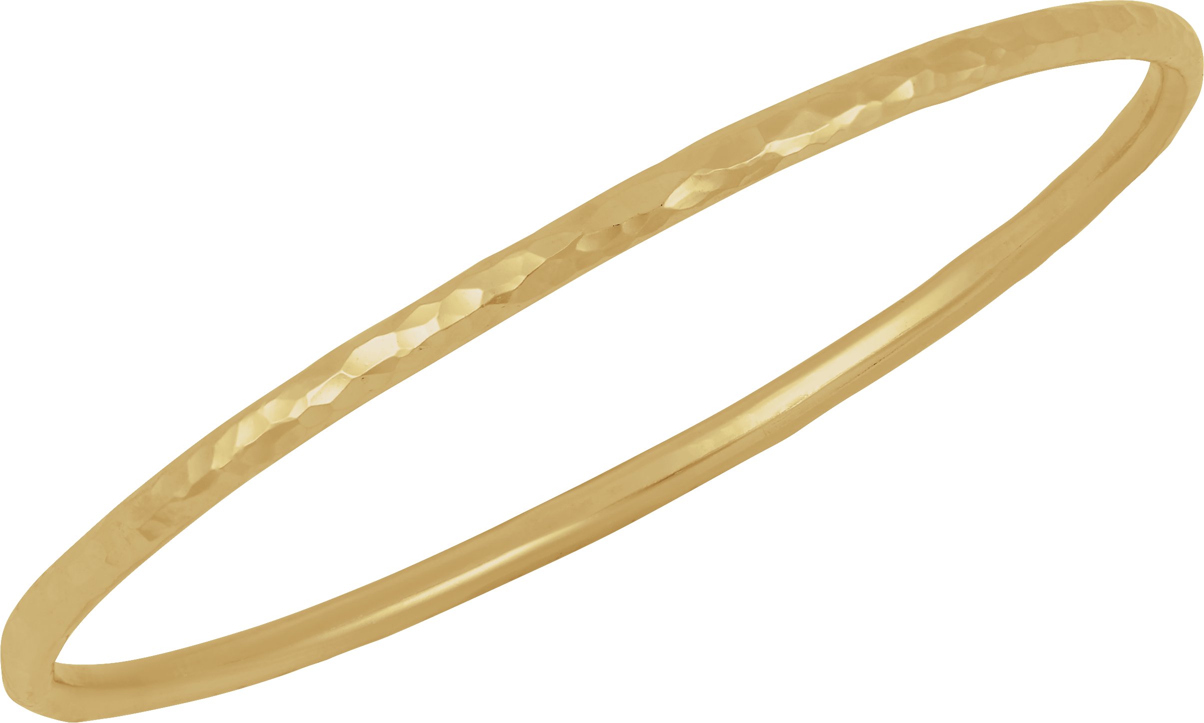 14K Yellow Gold-Filled 3 mm Bangle 7 1/2