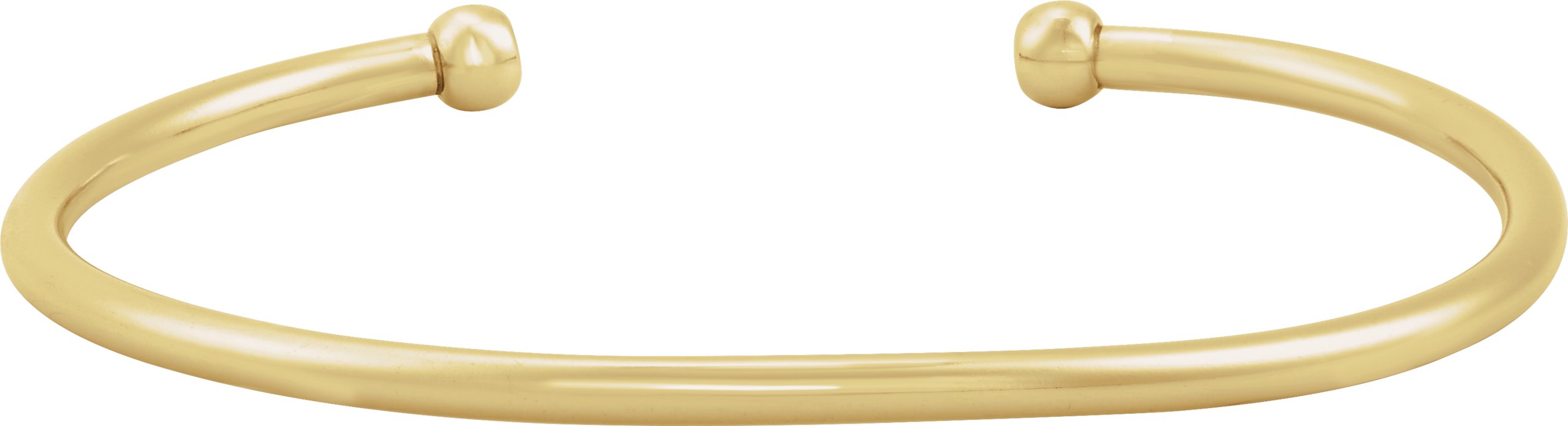 14K Yellow Gold-Filled 3 mm Cuff 6" Bracelet