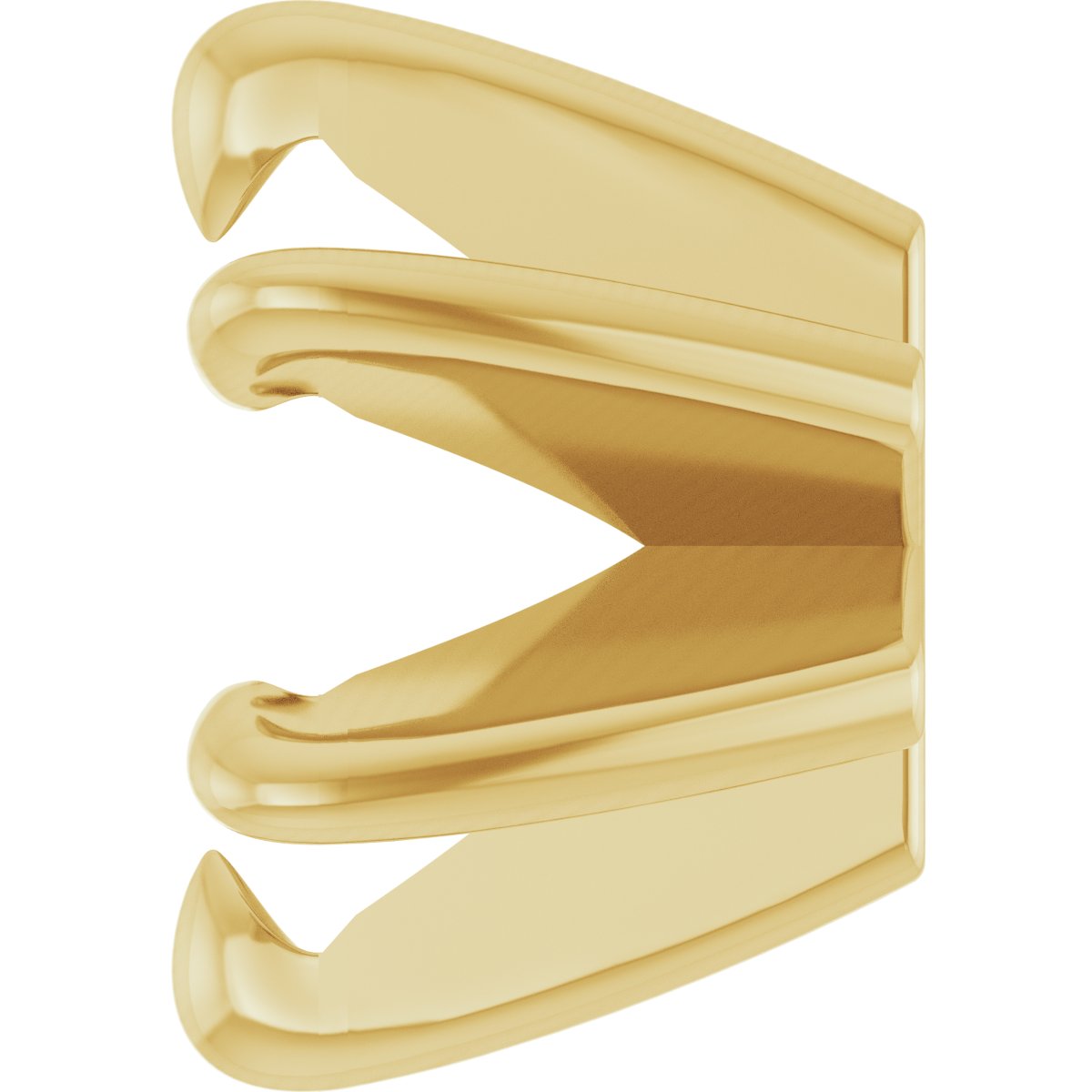 Round 6-Prong Claw Low Earring Setting