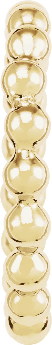 14K Yellow Gold-Filled Beaded Stackable Ring Size 7 view 4