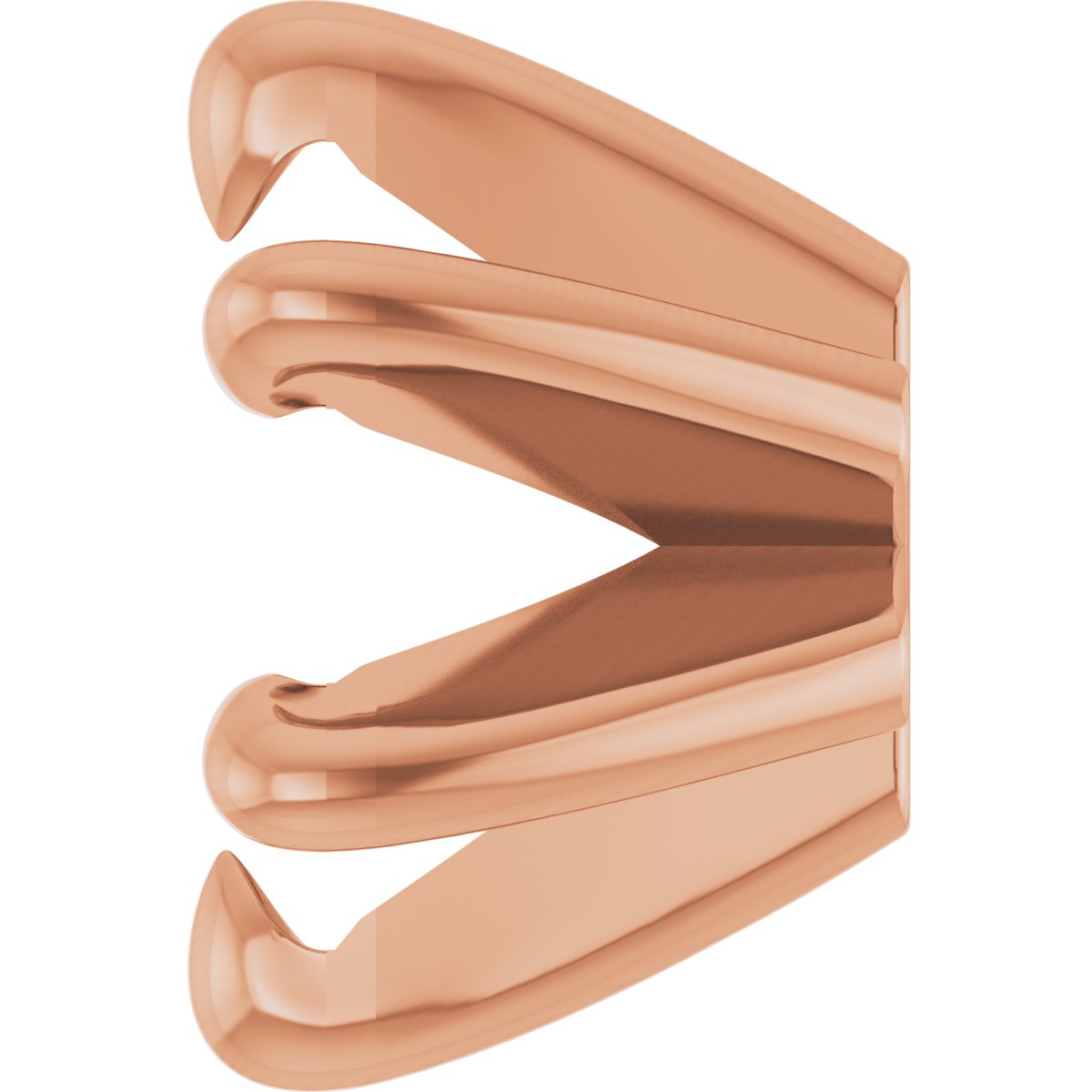 Round 6-Prong Claw Low Earring Setting
